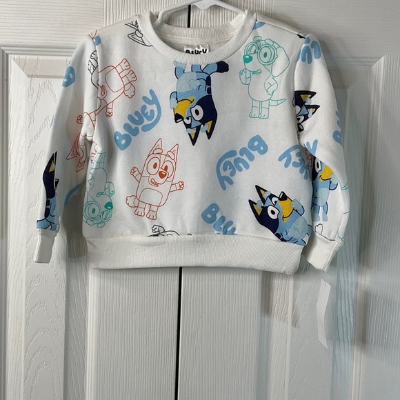 Bluey Sweatshirt Shirt Toddler Boy Size 12M - Picture 1 of 6